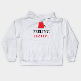 Feeling Feztive Doctor Who Christmas Kids Hoodie